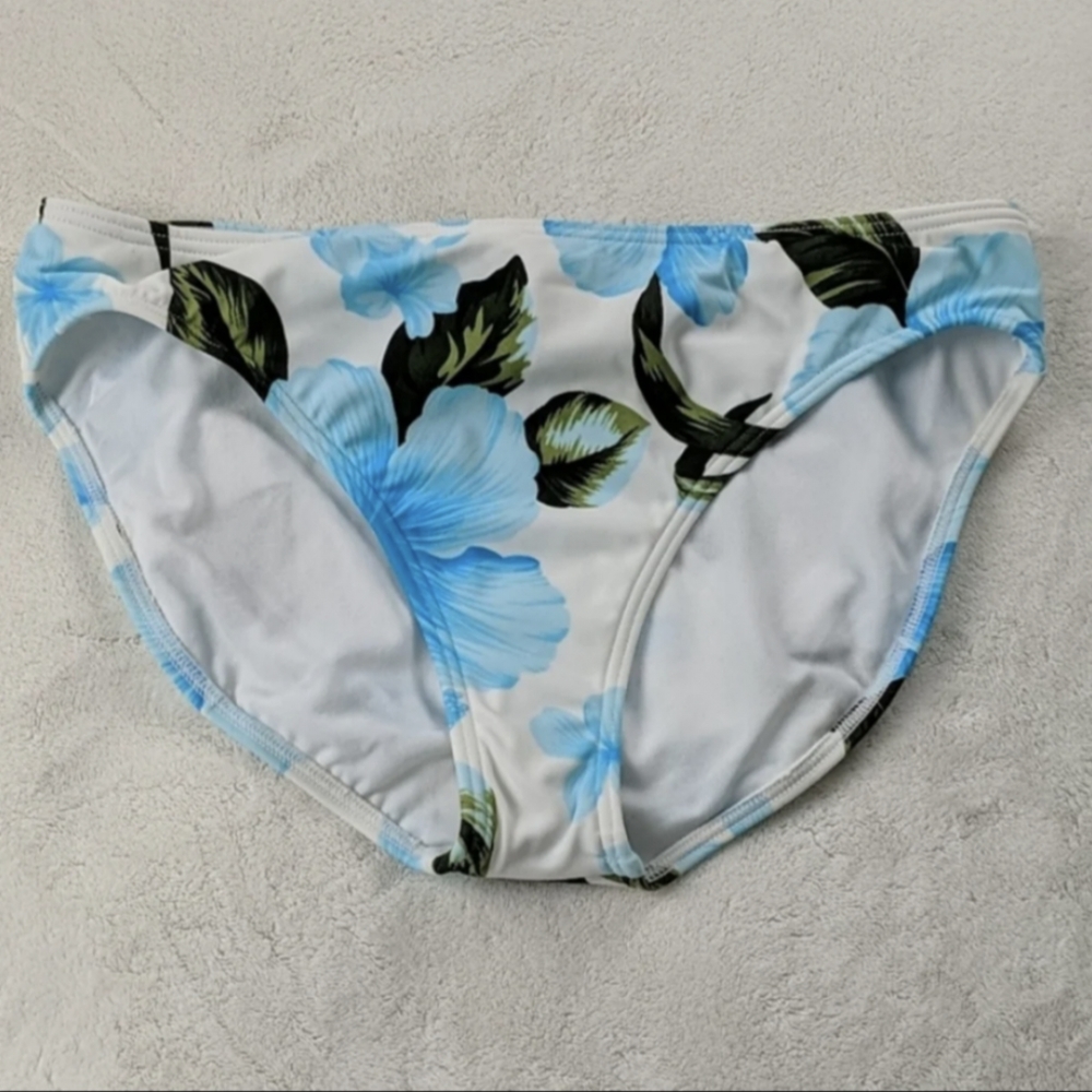 Tropical Print Bikini Swim Bottom Island Escape NWT size 10